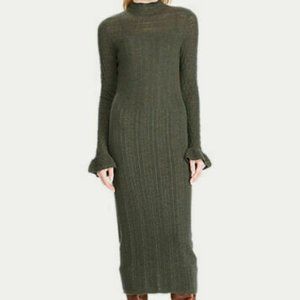Polo Ralph Lauren Pointelle Wool Sweater Dress